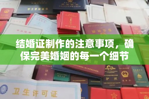 京山结婚证制作的注意事项，确保完美婚姻的每一个细节