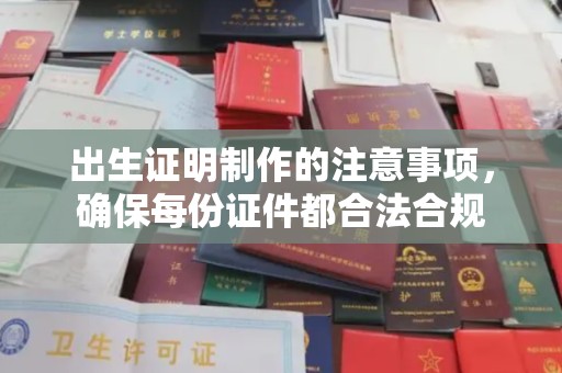 京山出生证明制作的注意事项，确保每份证件都合法合规