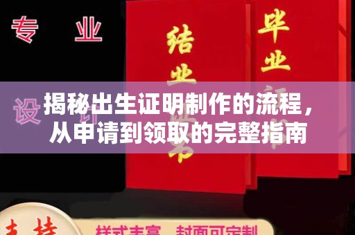 京山揭秘出生证明制作的流程，从申请到领取的完整指南